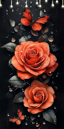Malen Nach Zahlen Erwachsene Rose Malen Nach Zahlen Tau, DIY Handgemalt Ölgemälde Kit für Anfänger und Erwachsene Mit Pinseln und Acrylfarbe, Ohne Rahmen, Wanddeko Wohnzimmer, Geschenk 40X80cm W6-281 Malen Nach Zahlen Erwachsene Rose Malen Nach Zahlen Tau, DIY Handgemalt Ölgemälde Kit für Anfänger und Erwachsene Mit Pinseln und Acrylfarbe, Ohne Rahmen, Wanddeko Wohnzimmer, Geschenk 40X80cm W6-281 von Doontiny