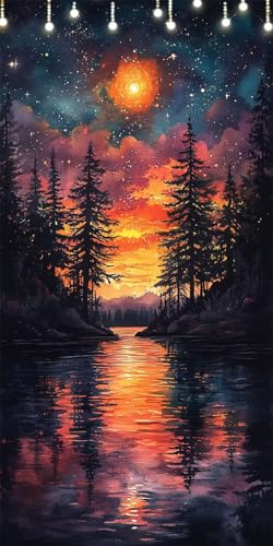 Malen Nach Zahlen Erwachsene Sternenhimmel Malen Nach Zahlen Mond, DIY Handgemalt Ölgemälde Kit für Anfänger und Erwachsene Mit Pinseln und Acrylfarbe, Ohne Rahmen, Wanddeko Wohnzimmer 70X140cm W6-397 Malen Nach Zahlen Erwachsene Sternenhimmel Malen Nach Zahlen Mond, DIY Handgemalt Ölgemälde Kit für Anfänger und Erwachsene Mit Pinseln und Acrylfarbe, Ohne Rahmen, Wanddeko Wohnzimmer 70X140cm W6-397 von Doontiny