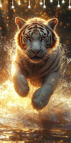 Malen Nach Zahlen Erwachsene Tiger Malen Nach Zahlen Sonnenuntergang, DIY Handgemalt Ölgemälde Kit für Anfänger und Erwachsene Mit Pinseln und Acrylfarbe, Ohne Rahmen, Deko Wohnzimmer 70X140cm W6-391 Malen Nach Zahlen Erwachsene Tiger Malen Nach Zahlen Sonnenuntergang, DIY Handgemalt Ölgemälde Kit für Anfänger und Erwachsene Mit Pinseln und Acrylfarbe, Ohne Rahmen, Deko Wohnzimmer 70X140cm W6-391 von Doontiny