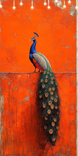 Pfau Malen Nach Zahlen Groß 50X100cm Orange Farbe Malen Nach Zahlen Erwachsene, DIY Kreativ Set Mit 3-Pinseln und Acrylfarbe, Ohne Rahmen, Painting by Numbers für Wohnzimmer Wanddeko, Geschenke W6-198 Pfau Malen Nach Zahlen Groß 50X100cm Orange Farbe Malen Nach Zahlen Erwachsene, DIY Kreativ Set Mit 3-Pinseln und Acrylfarbe, Ohne Rahmen, Painting by Numbers für Wohnzimmer Wanddeko, Geschenke W6-198 von Doontiny