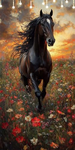 Pferd Malen Nach Zahlen Groß 100X200cm Blume Malen Nach Zahlen Erwachsene, DIY Kreativ Set Mit 3-Pinseln und Acrylfarbe, Ohne Rahmen, Painting by Numbers für Geschenke und Wohnzimmer Wanddeko W6-152 Pferd Malen Nach Zahlen Groß 100X200cm Blume Malen Nach Zahlen Erwachsene, DIY Kreativ Set Mit 3-Pinseln und Acrylfarbe, Ohne Rahmen, Painting by Numbers für Geschenke und Wohnzimmer Wanddeko W6-152 von Doontiny