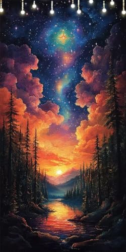 Sternenhimmel Malen Nach Zahlen Groß 40X80cm Wolke Malen Nach Zahlen Erwachsene, DIY Kreativ Set Mit 3-Pinseln und Acrylfarbe, Ohne Rahmen, Painting by Numbers für Wanddeko Flur, Geschenke W6-298 Sternenhimmel Malen Nach Zahlen Groß 40X80cm Wolke Malen Nach Zahlen Erwachsene, DIY Kreativ Set Mit 3-Pinseln und Acrylfarbe, Ohne Rahmen, Painting by Numbers für Wanddeko Flur, Geschenke W6-298 von Doontiny