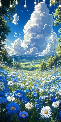Wolke Malen Nach Zahlen Groß 80X160cm Gänseblümchen Malen Nach Zahlen Erwachsene, DIY Kreativ Set Mit 3-Pinseln und Acrylfarbe, Ohne Rahmen, Painting by Numbers für Wanddeko Flur, Geschenke W6-192 Wolke Malen Nach Zahlen Groß 80X160cm Gänseblümchen Malen Nach Zahlen Erwachsene, DIY Kreativ Set Mit 3-Pinseln und Acrylfarbe, Ohne Rahmen, Painting by Numbers für Wanddeko Flur, Geschenke W6-192 von Doontiny
