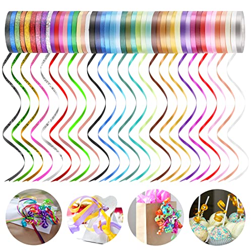 Dooozy 48 Rollen Ringelband Geschenkband Set, 5MM 10M Geschenkbänder für Geburtstag Luftballons Hochzeit Geschenkverpackung Florist Luftballon Schleifen und Saisonale Deko Dooozy 48 Rollen Ringelband Geschenkband Set, 5MM 10M Geschenkbänder für Geburtstag Luftballons Hochzeit Geschenkverpackung Florist Luftballon Schleifen und Saisonale Deko von Dooozy