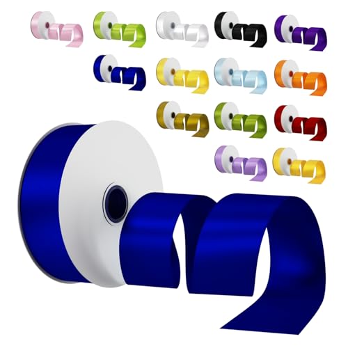 Satinband Schleifenband Dunkelblau, Dooozy 38mm 91m Geschenkband Dekoband, Stoffband für Verpacken Geschenken Weihnachten Hochzeit Dekorieren Satinband Schleifenband Dunkelblau, Dooozy 38mm 91m Geschenkband Dekoband, Stoffband für Verpacken Geschenken Weihnachten Hochzeit Dekorieren von Dooozy