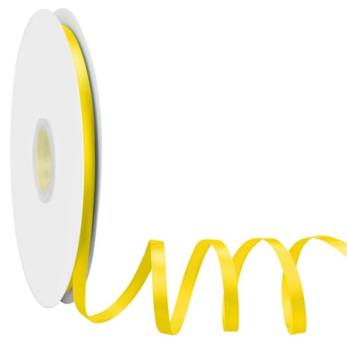 Satinband Schleifenband Dunkelgelb, Dooozy 6mm 91m Geschenkband Dekoband, Stoffband für Verpacken Geschenken Weihnachten Hochzeit Dekorieren Satinband Schleifenband Dunkelgelb, Dooozy 6mm 91m Geschenkband Dekoband, Stoffband für Verpacken Geschenken Weihnachten Hochzeit Dekorieren von Dooozy