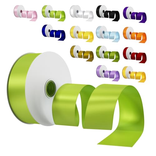 Satinband Schleifenband Grün, Dooozy 38mm 91m Geschenkband Dekoband, Stoffband für Verpacken Geschenken Weihnachten Hochzeit Dekorieren Satinband Schleifenband Grün, Dooozy 38mm 91m Geschenkband Dekoband, Stoffband für Verpacken Geschenken Weihnachten Hochzeit Dekorieren von Dooozy