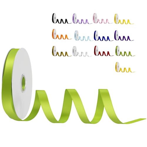 Satinband Schleifenband Grün, Dooozy 6mm 91m Geschenkband Dekoband, Stoffband für Verpacken Geschenken Weihnachten Hochzeit Dekorieren Satinband Schleifenband Grün, Dooozy 6mm 91m Geschenkband Dekoband, Stoffband für Verpacken Geschenken Weihnachten Hochzeit Dekorieren von Dooozy