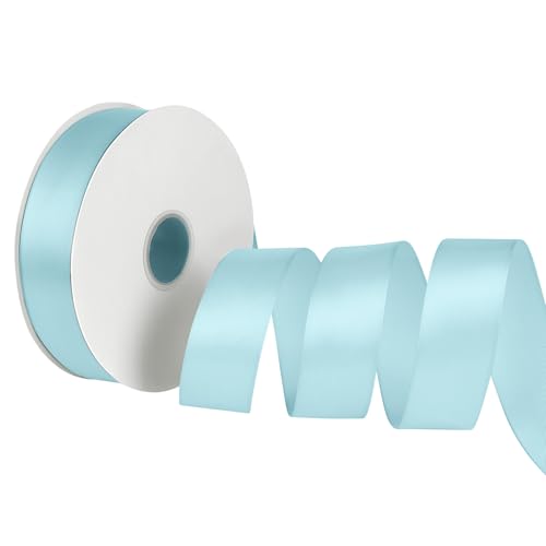 Satinband Schleifenband Hellblau, Dooozy 38mm 91m Geschenkband Dekoband, Stoffband für Verpacken Geschenken Weihnachten Hochzeit Dekorieren Satinband Schleifenband Hellblau, Dooozy 38mm 91m Geschenkband Dekoband, Stoffband für Verpacken Geschenken Weihnachten Hochzeit Dekorieren von Dooozy
