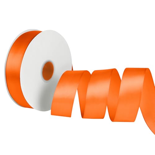 Satinband Schleifenband Orange, Dooozy 38mm 91m Geschenkband Dekoband, Stoffband für Verpacken Geschenken Weihnachten Hochzeit Dekorieren Satinband Schleifenband Orange, Dooozy 38mm 91m Geschenkband Dekoband, Stoffband für Verpacken Geschenken Weihnachten Hochzeit Dekorieren von Dooozy