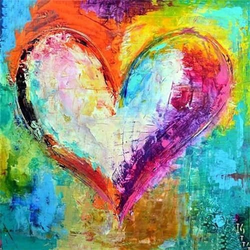 5D DIY Diamond Art Painting Kits, Farbenfrohe Liebe Strass Kristall Kreuzstich Stickerei Leinwand Malerei Painting nach Zahlen, Diamond Painting zubehör, für Erwachsene Kinder Haus Dekor 20x20cm F-176 5D DIY Diamond Art Painting Kits, Farbenfrohe Liebe Strass Kristall Kreuzstich Stickerei Leinwand Malerei Painting nach Zahlen, Diamond Painting zubehör, für Erwachsene Kinder Haus Dekor 20x20cm F-176 von Dooqon