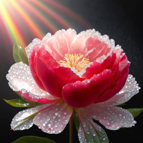 5D DIY Diamond Art Painting Kits, Rote Pfingstrose Strass Kristall Kreuzstich Stickerei Leinwand Malerei Painting nach Zahlen, Diamond Painting zubehör, für Erwachsene Kinder Haus Dekor 30x30cm F-350 5D DIY Diamond Art Painting Kits, Rote Pfingstrose Strass Kristall Kreuzstich Stickerei Leinwand Malerei Painting nach Zahlen, Diamond Painting zubehör, für Erwachsene Kinder Haus Dekor 30x30cm F-350 von Dooqon