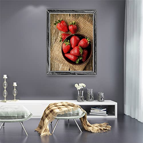 5D Diamond Painting Erdbeere Diamant Painting Kinder, DIY Voll Set Cross Stickerei Malerei, Diamond Painting Erwachsene Bilder Kits, Home Wanddekoration Malerei Kunsthandwerk Geschenk 20x30cm 5D Diamond Painting Erdbeere Diamant Painting Kinder, DIY Voll Set Cross Stickerei Malerei, Diamond Painting Erwachsene Bilder Kits, Home Wanddekoration Malerei Kunsthandwerk Geschenk 20x30cm von Dooqon