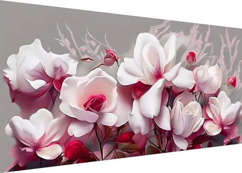 5D Diamond Painting Erwashsene Groß XXL 120x60cm Full Diamant Painting Bilder Blume Rosa Magnolie Diamond Art DIY Diemant Malerel Kinder Kreuzstich Stickerei Kunst Set Home Wand Dekor H-328 5D Diamond Painting Erwashsene Groß XXL 120x60cm Full Diamant Painting Bilder Blume Rosa Magnolie Diamond Art DIY Diemant Malerel Kinder Kreuzstich Stickerei Kunst Set Home Wand Dekor H-328 von Dooqon