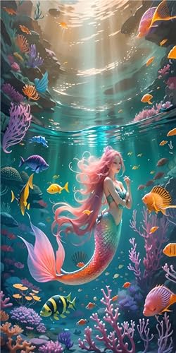 5D Diamond Painting Erwashsene Groß XXL 60x30cm Full Diamant Painting Bilder Meerjungfrau Diamond Art DIY Diemant Malerel Kinder Kreuzstich Stickerei Kunst Set Home Wand Dekor H-104 5D Diamond Painting Erwashsene Groß XXL 60x30cm Full Diamant Painting Bilder Meerjungfrau Diamond Art DIY Diemant Malerel Kinder Kreuzstich Stickerei Kunst Set Home Wand Dekor H-104 von Dooqon