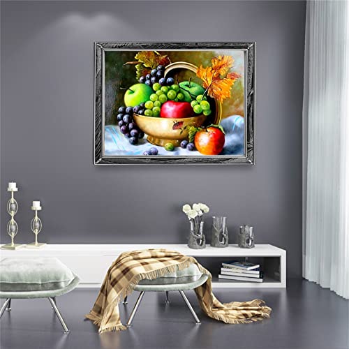 5D Diamond Painting Stillleben Frucht Diamant Painting Kinder, DIY Voll Set Cross Stickerei Malerei, Diamond Painting Erwachsene Bilder Kits, Home Wanddekoration Malerei Kunsthandwerk Geschenk 30x40cm 5D Diamond Painting Stillleben Frucht Diamant Painting Kinder, DIY Voll Set Cross Stickerei Malerei, Diamond Painting Erwachsene Bilder Kits, Home Wanddekoration Malerei Kunsthandwerk Geschenk 30x40cm von Dooqon