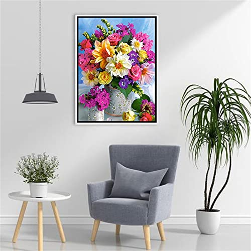 Diamond Painting, 5D Diamant Painting Vase Blau Bilder, Diamant Malerei Kinder Kreuzstich Kits, groß Daiments Painting mit Voll Zubehör für Wohnzimmer Schlafzimmer Büro Wand 30x40cm/12x16in Diamond Painting, 5D Diamant Painting Vase Blau Bilder, Diamant Malerei Kinder Kreuzstich Kits, groß Daiments Painting mit Voll Zubehör für Wohnzimmer Schlafzimmer Büro Wand 30x40cm/12x16in von Dooqon