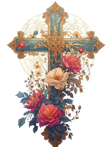 Diamond Painting Kits für Erwachsene Kinder DIY 5D Diamond Art Kreuz blumen Paint mit runden Diamond Full Drill Gem Art Painting Kit Diamond Painting Zubehör, für Home Wall Decor 40x50cm V-623 Diamond Painting Kits für Erwachsene Kinder DIY 5D Diamond Art Kreuz blumen Paint mit runden Diamond Full Drill Gem Art Painting Kit Diamond Painting Zubehör, für Home Wall Decor 40x50cm V-623 von Dooqon