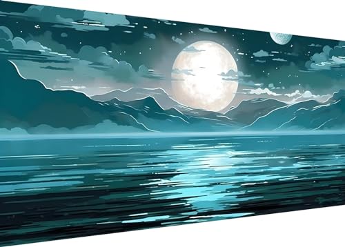 Diamond Painting Set für Enwachsene DIY 5D Mondsee Diamond Painting Bilder mit Runder Full Drill Groß Diamond Art Painting Kit für Home Wall Decor Geschenke 120x60cm/48x24in A-431 Diamond Painting Set für Enwachsene DIY 5D Mondsee Diamond Painting Bilder mit Runder Full Drill Groß Diamond Art Painting Kit für Home Wall Decor Geschenke 120x60cm/48x24in A-431 von Dooqon