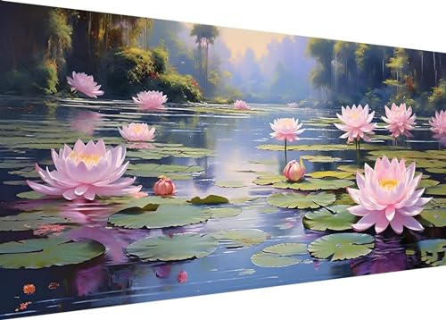 Dooqon 5D Diamond Painting Erwashsene Groß XXL 120x60cm Full Diamant Painting Bilder Lotus Teich Diamond Art DIY Diemant Malerel Kinder Kreuzstich Stickerei Kunst Set Home Wand Dekor H-292 Dooqon 5D Diamond Painting Erwashsene Groß XXL 120x60cm Full Diamant Painting Bilder Lotus Teich Diamond Art DIY Diemant Malerel Kinder Kreuzstich Stickerei Kunst Set Home Wand Dekor H-292 von Dooqon