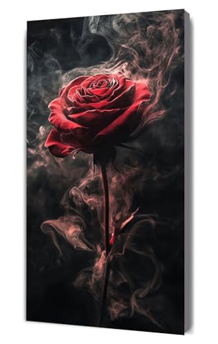 Dooqon Malen Nach Zahlen Erwachsene Traum Rose, DIY Handgemalt Ölgemälde Kit für Anfänger und Erwachsene, Inklusive Knitterfreie Leinwand,Pinsel und Acrylfarben, Malen Nach Zahlen Dekor 20x40cm g-418 von Dooqon