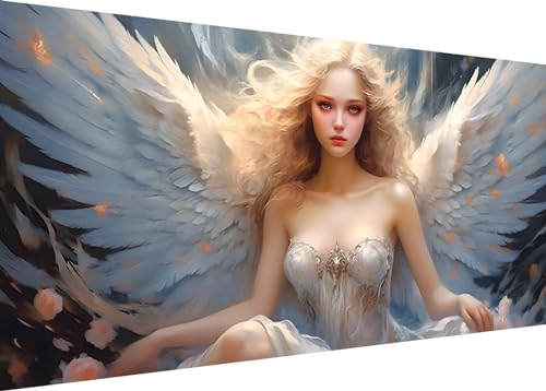 Engel der Frau Diamond Painting Erwachsene Groß XXL 70x40cm, DIY 5D Diamant Painting Bilder, Diamant Kunst Malerei Stickerei Kreuzstich Set, Diamond Painting fur Wohnzimmer Wanddeko Y-225 Engel der Frau Diamond Painting Erwachsene Groß XXL 70x40cm, DIY 5D Diamant Painting Bilder, Diamant Kunst Malerei Stickerei Kreuzstich Set, Diamond Painting fur Wohnzimmer Wanddeko Y-225 von Dooqon