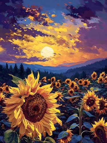 Malen Nach Zahlen Erwachsene Beginner Sonnenblume Paint by Number Artwork Paint by Number Kits Colorful Canvas Oil Painting by Number Home Wall Dekoration Geschenke 40x50cm Frameless G-426 Malen Nach Zahlen Erwachsene Beginner Sonnenblume Paint by Number Artwork Paint by Number Kits Colorful Canvas Oil Painting by Number Home Wall Dekoration Geschenke 40x50cm Frameless G-426 von Dooqon
