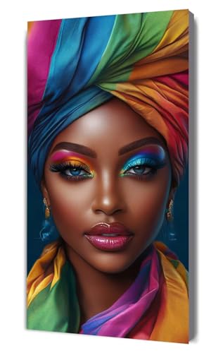 Malen Nach Zahlen Erwachsene Schönheit Afrika, DIY Handgemalt Ölgemälde Kit für Anfänger und Erwachsene, Inklusive Knitterfreie Leinwand,Pinsel und Acrylfarben, Malen Nach Zahlen Dekor 20x40cm g-390 von Dooqon
