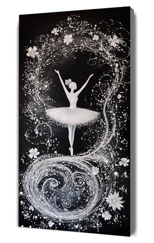Malen Nach Zahlen Erwachsene Schönheit Ballett, DIY Handgemalt Ölgemälde Kit für Anfänger und Erwachsene, Inklusive Knitterfreie Leinwand,Pinsel und Acrylfarben, Malen Nach Zahlen Dekor 20x40cm g-389 von Dooqon