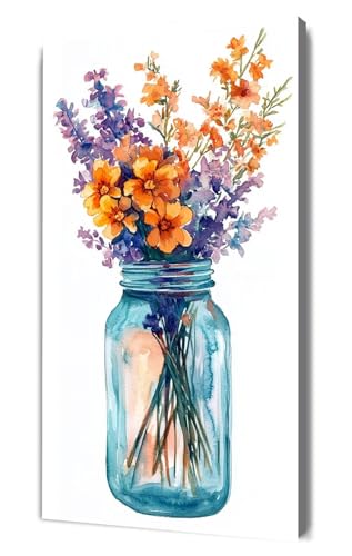 Malen Nach Zahlen Erwachsene Schönheit Blume, DIY Handgemalt Ölgemälde Kit für Anfänger und Erwachsene, Inklusive Knitterfreie Leinwand,Pinsel und Acrylfarben, Malen Nach Zahlen Dekor 20x40cm g-386 von Dooqon