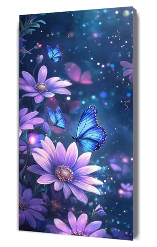 Malen Nach Zahlen Erwachsene Traum Blume, DIY Handgemalt Ölgemälde Kit für Anfänger und Erwachsene, Inklusive Knitterfreie Leinwand,Pinsel und Acrylfarben, Malen Nach Zahlen Dekor 20x40cm g-403 von Dooqon