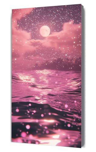 Malen Nach Zahlen Erwachsene Traum Strand, DIY Handgemalt Ölgemälde Kit für Anfänger und Erwachsene, Inklusive Knitterfreie Leinwand,Pinsel und Acrylfarben, Malen Nach Zahlen Dekor 20x40cm g-398 von Dooqon