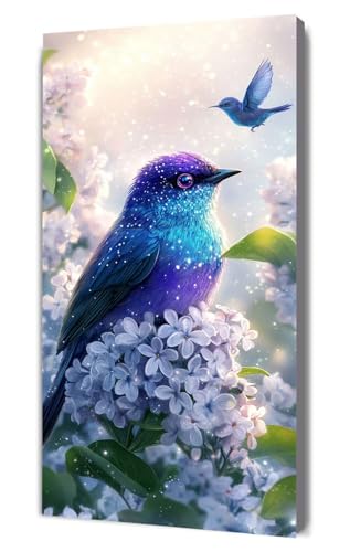 Malen Nach Zahlen Erwachsene Vogel Blume, DIY Handgemalt Ölgemälde Kit für Anfänger und Erwachsene, Inklusive Knitterfreie Leinwand,Pinsel und Acrylfarben, Malen Nach Zahlen Dekor 30x60cm g-451 von Dooqon
