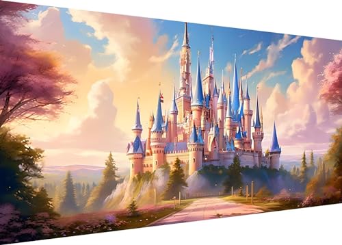 Traumschloss Diamond Painting Erwachsene Groß XXL 100x50cm, DIY 5D Diamant Painting Bilder, Diamant Kunst Malerei Stickerei Kreuzstich Set, Diamond Painting fur Wohnzimmer Wanddeko Y-157 Traumschloss Diamond Painting Erwachsene Groß XXL 100x50cm, DIY 5D Diamant Painting Bilder, Diamant Kunst Malerei Stickerei Kreuzstich Set, Diamond Painting fur Wohnzimmer Wanddeko Y-157 von Dooqon