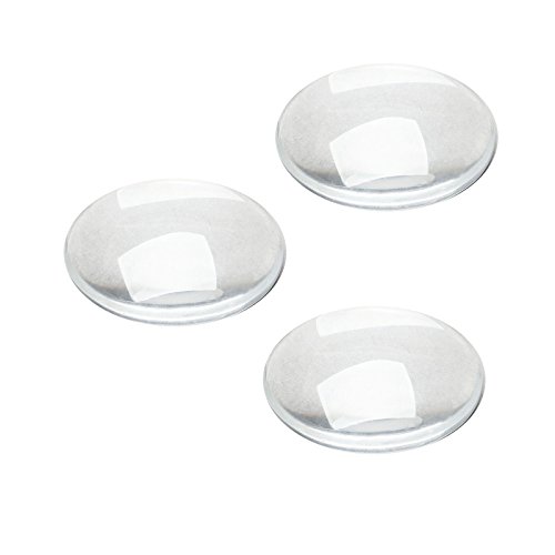 Dophee 10Pcs Crystal Clear Runde Cabochon Flache Rückseite Glaskuppel für DIY Schmuckherstellung 25mm Dophee 10Pcs Crystal Clear Runde Cabochon Flache Rückseite Glaskuppel für DIY Schmuckherstellung 25mm von Dophee
