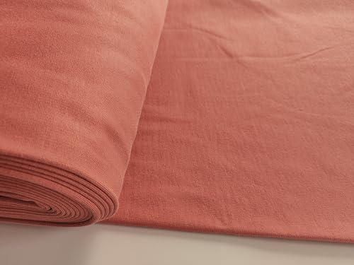 Doppelmoppel Bio Sweatstoff French Terry Uni Lebenskleidung, rosenholz | 15,90 EUR/m von Doppelmoppel