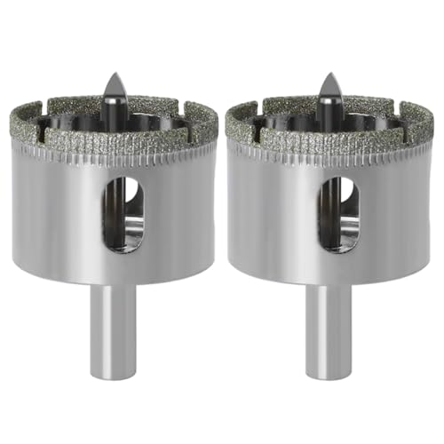 2-teilige Lochsägen, 2 Zoll/50 mm Diamant-Lochsäge mit Zentrierbohrer zum Schneiden von Metall, Holz, Kunststoff, Glas, Stein, Porzellan, Lochsäge-Lochbohrer von Dorccsi