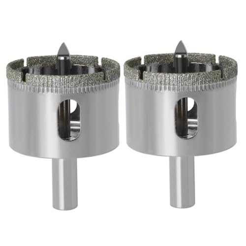2 x Lochsägen, 50 mm Diamant-Lochsäge mit Zentrierbohrer zum Schneiden von Metall, Holz, Kunststoff, Glas, Stein, Porzellan, Sägen für Metall 2 2 x Lochsägen, 50 mm Diamant-Lochsäge mit Zentrierbohrer zum Schneiden von Metall, Holz, Kunststoff, Glas, Stein, Porzellan, Sägen für Metall 2 von Dorccsi