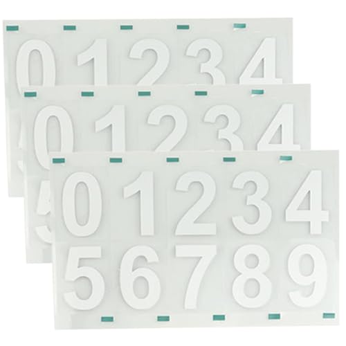 3 Stück reflektierende Briefkastennummern, 4 Zoll 0-9 Briefkastennummernaufkleber, wasserdichte, sonnenbeständige, selbstklebende, reflektierende Nummernschildaufkleber für Haus, Tür, Schilder, A 3 Stück reflektierende Briefkastennummern, 4 Zoll 0-9 Briefkastennummernaufkleber, wasserdichte, sonnenbeständige, selbstklebende, reflektierende Nummernschildaufkleber für Haus, Tür, Schilder, A von Dorccsi