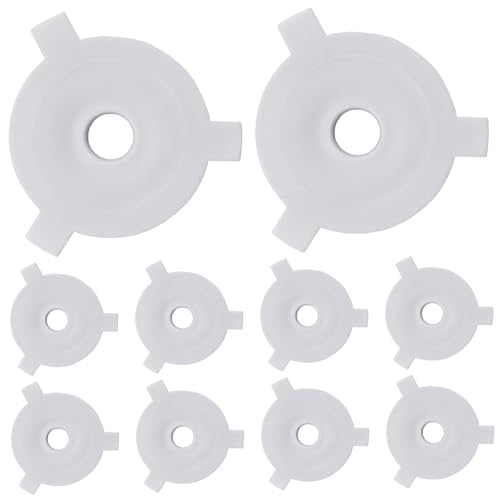 Dorccsi 10-teiliger Lampenschirmadapter, E27 auf 11 mm Lampenschirmring, weißer Lampenschirmadapter aus Kunststoff, Ersatz-Lampenschirmadapterring, Lampenschirmadapterring, Lampentei Dorccsi 10-teiliger Lampenschirmadapter, E27 auf 11 mm Lampenschirmring, weißer Lampenschirmadapter aus Kunststoff, Ersatz-Lampenschirmadapterring, Lampenschirmadapterring, Lampentei von Dorccsi