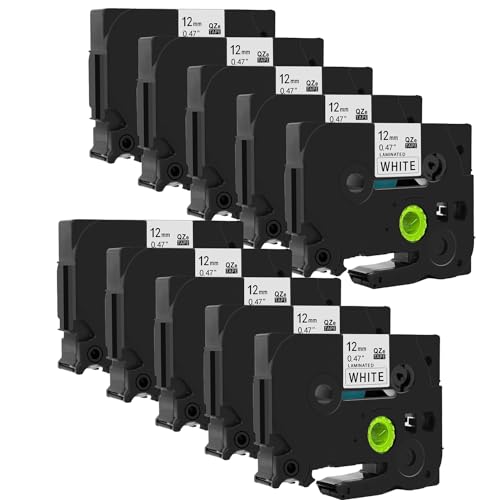 Doree 10pack Label Tape TZe-231 Tze231 TZ-231 12mm x 8m Black on White compatible for Brother P-Touch Label Printer H110 H105 Doree 10pack Label Tape TZe-231 Tze231 TZ-231 12mm x 8m Black on White compatible for Brother P-Touch Label Printer H110 H105 von Doree