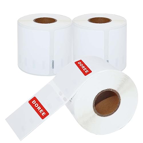 Doree 3 Rollen 99014 54mm x 101mm 660 Versandetiketten/Namensschilder (Groß) Selbstklebende Etiketten Kompatibel mit DYMO S0722430 für LabelWriter 450 Serie und 4XL von Doree