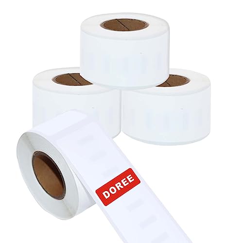 Doree 4 Rollen 99010 28mm x 89mm Selbstklebende Etiketten Kompatibel mit DYMO S0722370 520 labels Adressetiketten für LabelWriter 450 Serie und 4XL von Doree