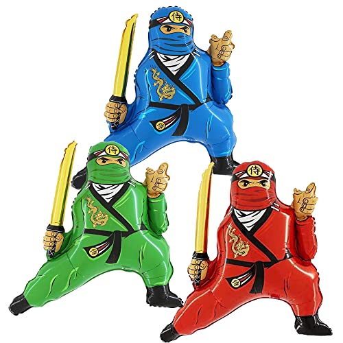Doriantrade Folienballon Ninja Figuren Luftballon 3er Pack Rot, Grün, Blau Helium Folienballons Luftballons Ballons Geschenk Ballon Jahrmarkt Kirmes Rummel Doriantrade Folienballon Ninja Figuren Luftballon 3er Pack Rot, Grün, Blau Helium Folienballons Luftballons Ballons Geschenk Ballon Jahrmarkt Kirmes Rummel von Doriantrade