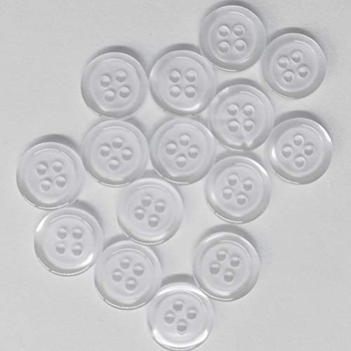 100x 10mm weißes Hemd Tasten 4 Löcher Scrapbooking Nähen Bekleidung Buttons Dekorative Knopf Bekleidung Zu von Dorime