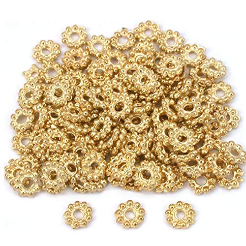Dorime Daisy Blume Bali Spacer Perlen Gold PLT 6mm etwa 84 von Dorime