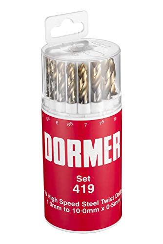 Dormer Jobber Drill Set, Set of 19 von Dormer