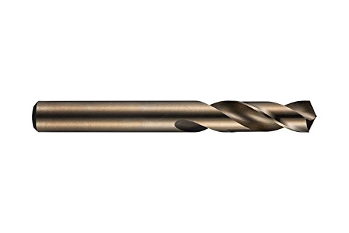 Dormer A6204.9 Kurzbohrer mit Bronzeschichtung, Kobalt-Hochleistungs-Schnellstahl, 4,9 mm Kopfdurchmesser, Länge 26 mm (10-er Pack) von Dormer