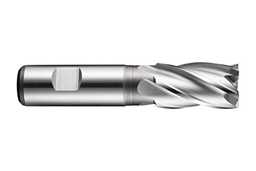 Dormer C247 C2471/4 HSS-E-PM 4 Rillen Schaftfräser mit heller Oberfläche, Durchmesser 1/4 Zoll, Einzelpackung von Dormer