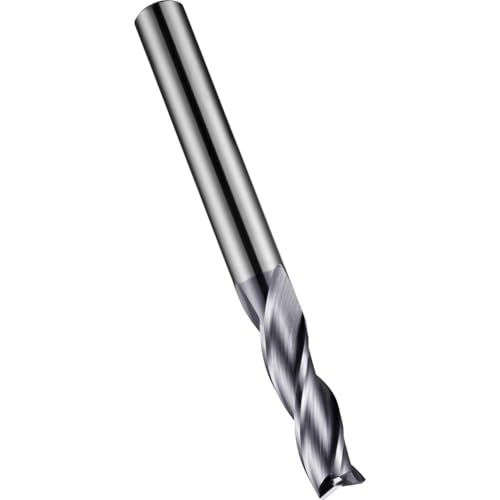 Dormer S9334.0 Schaftfräser, Weldon-Schaft, TiAlN beschichtet, HM, 4 mm Kopfdurchmesser, 4 mm Schaftdurchmesser, 14 mm Flötenlänge, 50 mm Gesamtlänge von Dormer